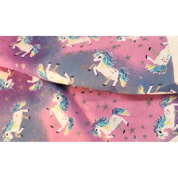 Magical Unicorn Fabric With Stars Pink & Blue Gradient 1 Yard x 45 Inches Quilt - Picture 7 of 8